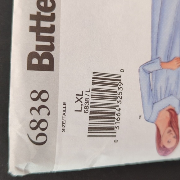 BUTTERICK PATTERNS B6838 Misses'/Misses' Nightgown, Size (L-XL) New Uncut - Picture 2 of 4